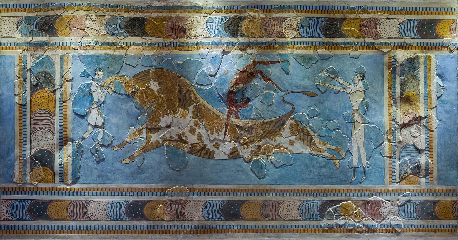 Bull-Leaping Fresco